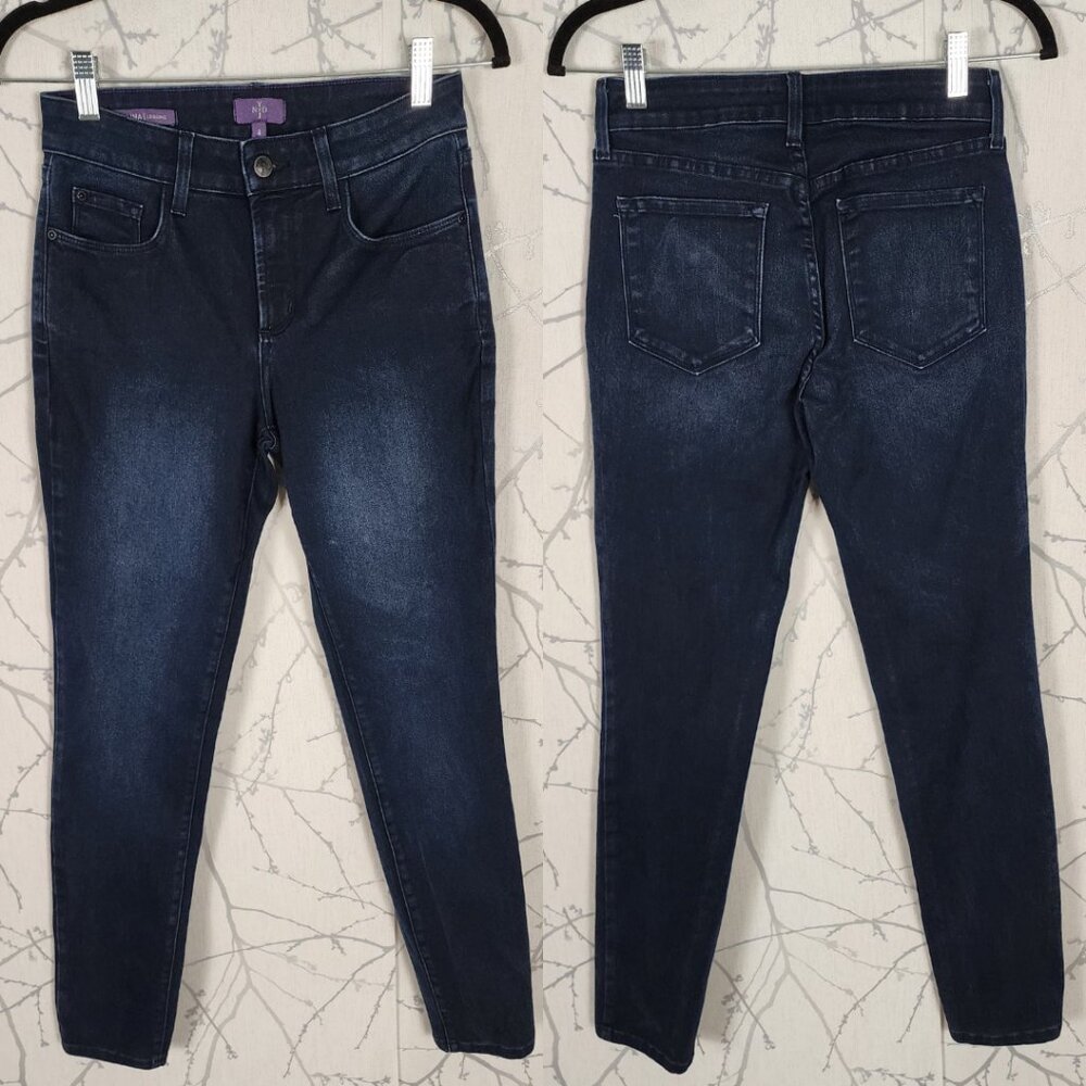 NYDJ Dark Wash Stretch High Rise Alina Legging Skinny Jeans
